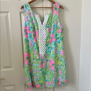 NWT Lilly Pulitzer Coconut Jungle Print Cathy Shift Dress Size 16
